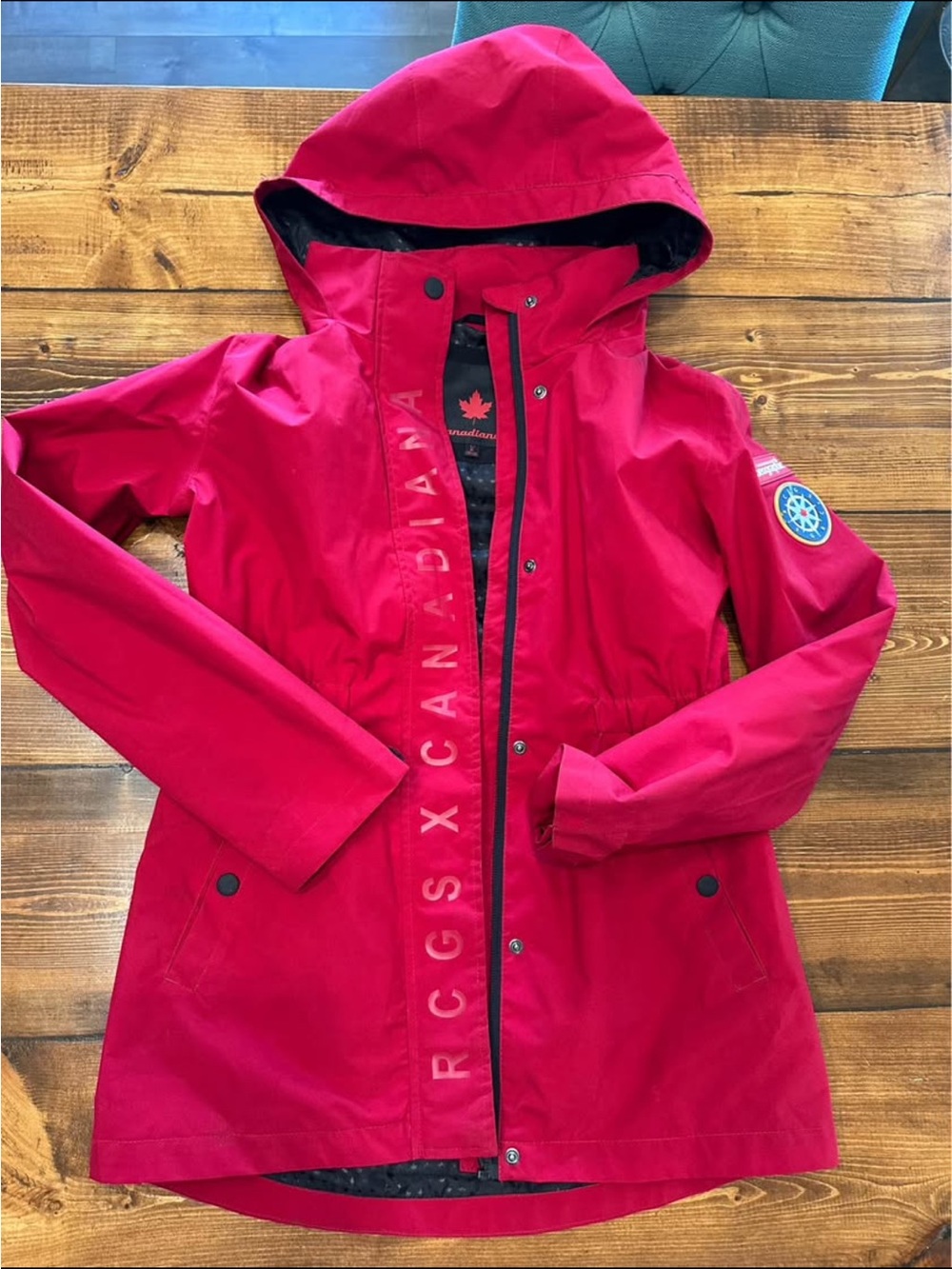 National Geographic Red Kids' Hooded Raincoat